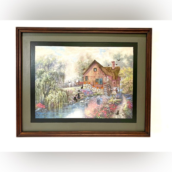 ALTERED Reimagined Thrift Store Art Find Halloween Wall Decor Painting - Picture 6 of 10